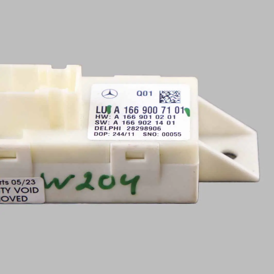 Mercedes W204 Headlight Level Sensor Leveling Control Unit Module - SKU A1669007101 - Part number A1669007101