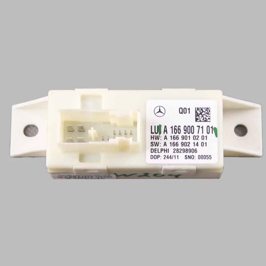 Sensore Livello Fari Modulo Controllo Livellamento per Mercedes W204 con numero di parte A1669007101 Mercedes W204 Sensore Livello Fari Modulo Controllo Livellamento - SKU A1669007101 - Numero di parte A1669007101