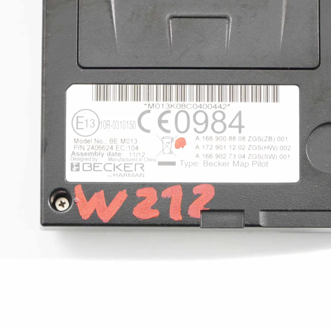 Becker Navigazione Mappa Pilota Unità Controllo Modulo per Mercedes W212 con numero di parte A1669008808 Mercedes W212 Becker Navigazione Mappa Pilota Unità Controllo Modulo - SKU A1669008808 - Numero di parte A1669008808