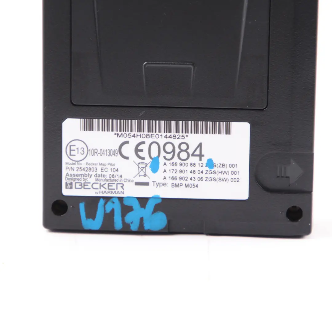 Becker Navigation Map Pilot Control Unit Module to Mercedes W176 with Part number A1669008812 Mercedes W176 Becker Navigation Map Pilot Control Unit Module - SKU A1669008812 - Part number A1669008812