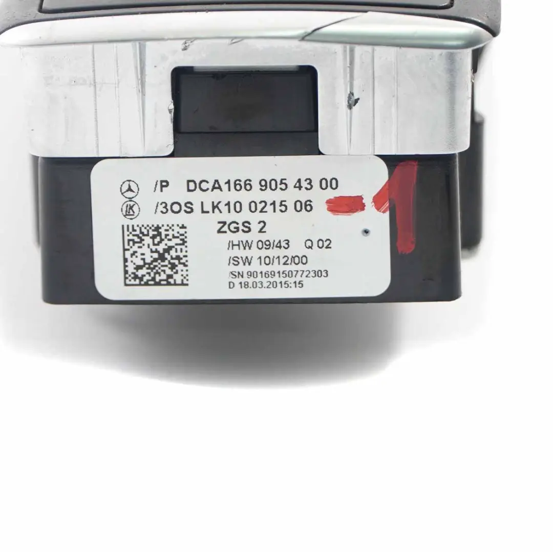 Mercedes W176 Interruptor Del Elevalunas Eléctrico Lado Conductor - SKU A1669054300-1 - Número de pieza A1669054300