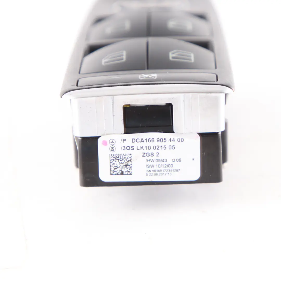 interrupteur commande lève-vitre électrique conducteur pour Mercedes W176 à propos du numéro de pièce A1669054400 Mercedes W176 interrupteur commande lève-vitre électrique conducteur - SKU A1669054400 - Numéro de pièce A1669054400