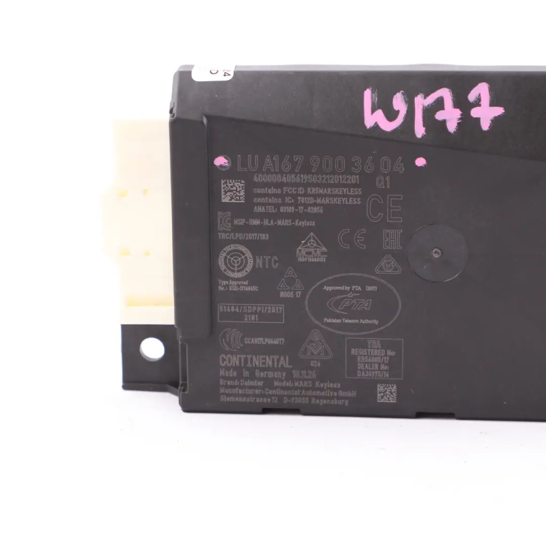 Keyless Go Module Mercedes C118 W177 W247 ECU Entry Control Unit to with Part number A1679003604 Keyless Go Module Mercedes C118 W177 W247 ECU Entry Control Unit - SKU A1679003604 - Part number A1679003604
