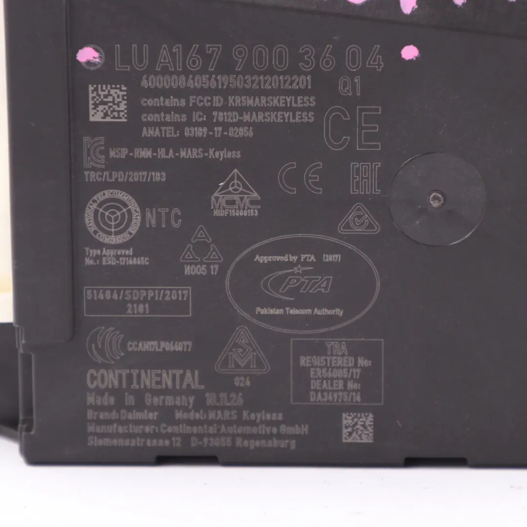  Keyless Go Module Mercedes C118 W177 W247 ECU Entry Control Unit - SKU A1679003604 - Part number A1679003604