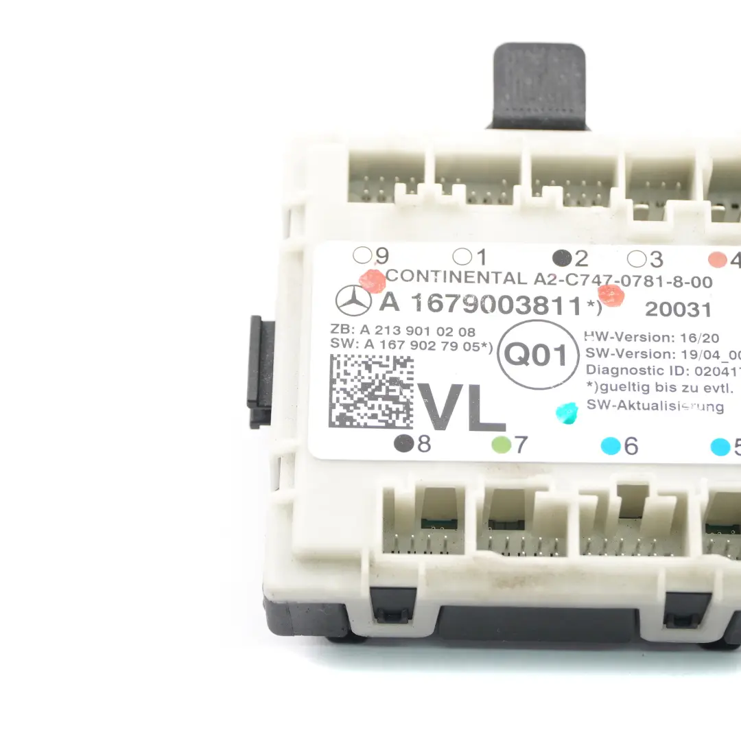  Tür modul Mercedes W205 W213 C253 vorne links Steuergerät ECU - SKU A1679003811 - Teilenummer A1679003811
