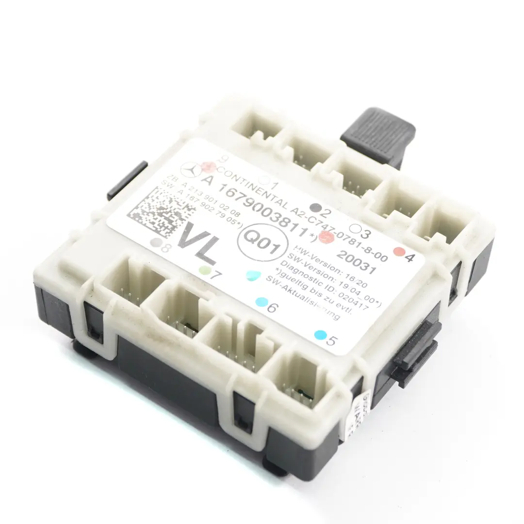 Modulo porta Mercedes W205 W213 anteriore sinistro controllo ECU per  con numero di parte A1679003811  Modulo porta Mercedes W205 W213 anteriore sinistro controllo ECU - SKU A1679003811 - Numero di parte A1679003811
