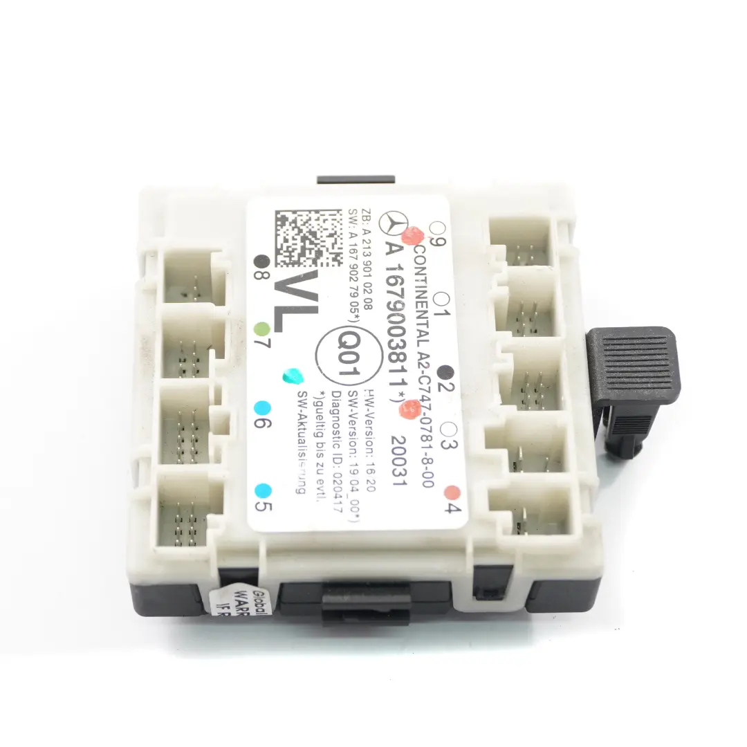  Tür modul Mercedes W205 W213 C253 vorne links Steuergerät ECU - SKU A1679003811 - Teilenummer A1679003811