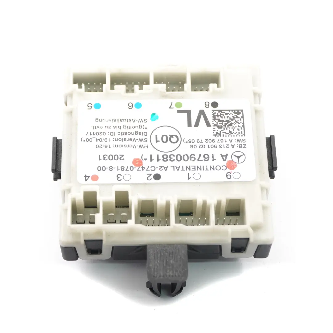  Tür modul Mercedes W205 W213 C253 vorne links Steuergerät ECU - SKU A1679003811 - Teilenummer A1679003811