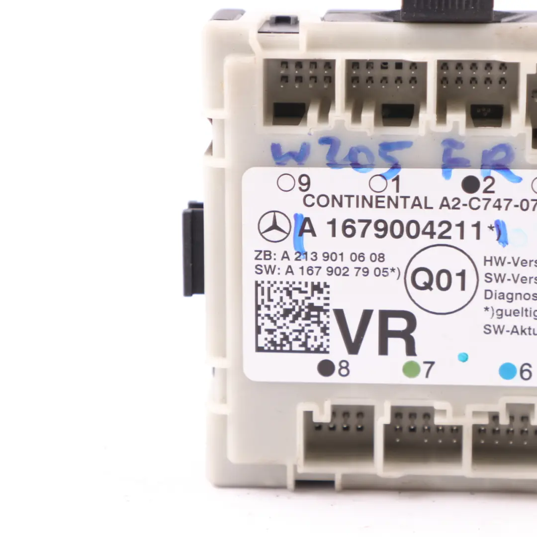 Mercedes W205 W213 W910 Moduł Sterownik Drzwi Przód Prawy ECU - SKU A1679004211 - Numer Części A1679004211