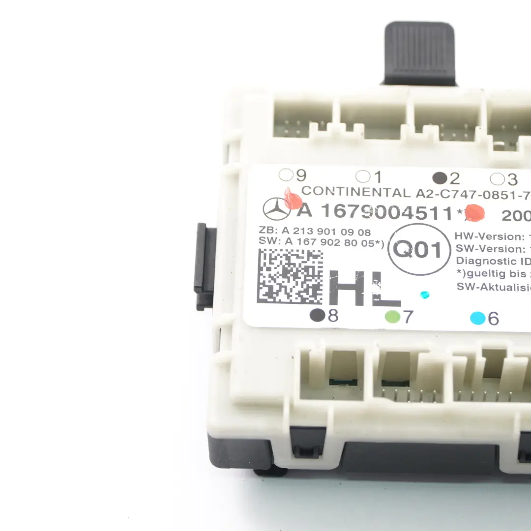  Tür modul Mercedes W205 W213 C253 hinten links Steuergerät ECU - SKU A1679004511 - Teilenummer A1679004511