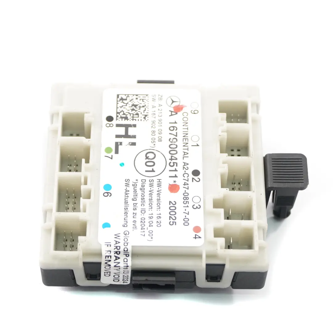  Tür modul Mercedes W205 W213 C253 hinten links Steuergerät ECU - SKU A1679004511 - Teilenummer A1679004511