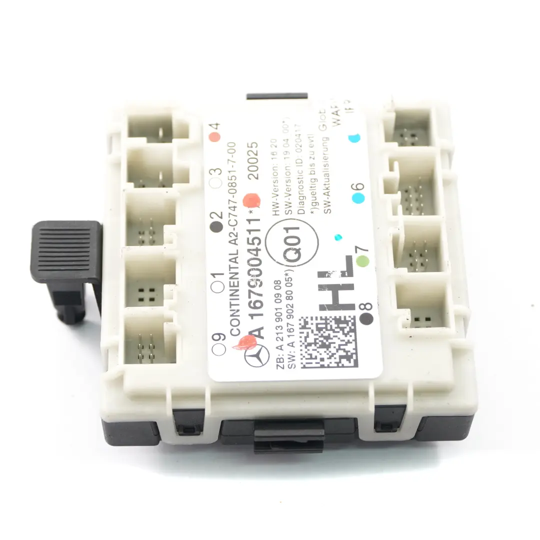  Tür modul Mercedes W205 W213 C253 hinten links Steuergerät ECU - SKU A1679004511 - Teilenummer A1679004511