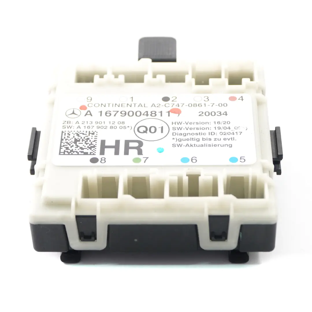 Door Module Mercedes W205 Rear Right O/S Door Control Module to with Part number A1679004811 Door Module Mercedes W205 Rear Right O/S Door Control Module - SKU A1679004811 - Part number A1679004811