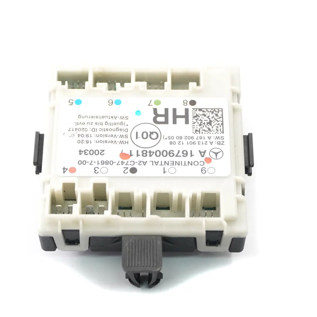 Door Module Mercedes W205 Rear Right O/S Door Control Module to with Part number A1679004811 Door Module Mercedes W205 Rear Right O/S Door Control Module - SKU A1679004811 - Part number A1679004811