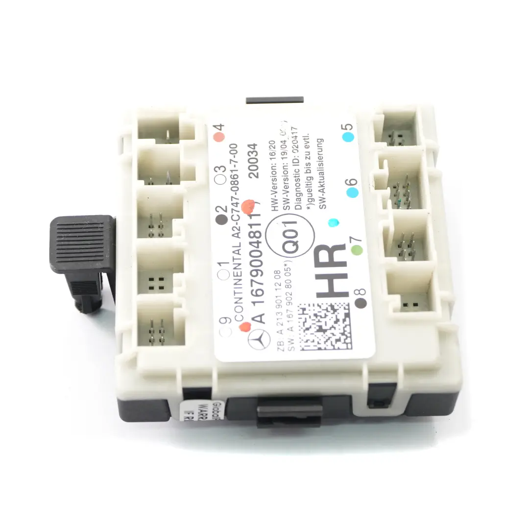 Door Module Mercedes W205 Rear Right O/S Door Control Module to with Part number A1679004811 Door Module Mercedes W205 Rear Right O/S Door Control Module - SKU A1679004811 - Part number A1679004811