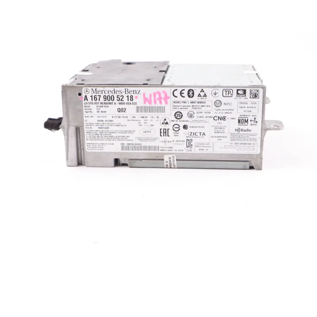 Mercedes W167 W177 Radio Stereo Con Navigatore Satellitare Alta - SKU A1679005218 - Numero di parte A1679005218