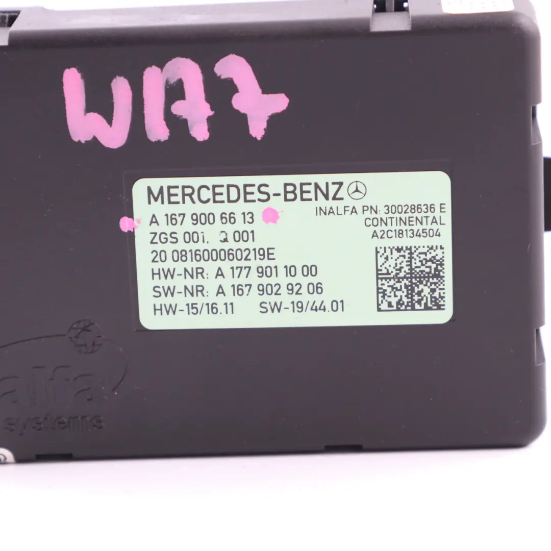 Mercedes W177 Sliding Roof Module Sunroof Panoramic Control Unit - SKU A1679006613 - Part number A1679006613