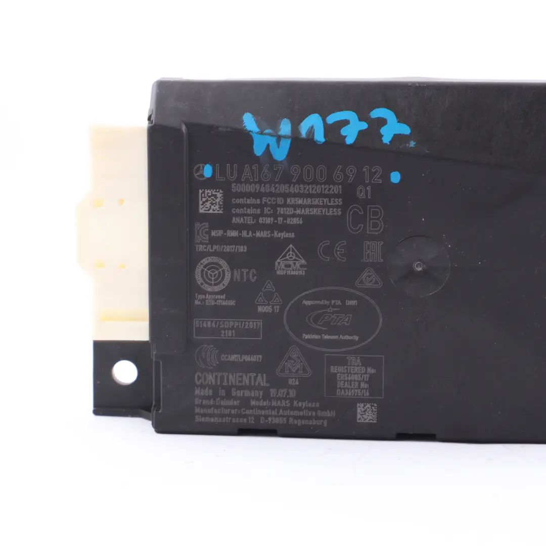 Módulo Keyless Go ECU Unidad Control para Mercedes C118 W177 W247 con número de pieza A1679006912 Mercedes C118 W177 W247 Módulo Keyless Go ECU Unidad Control - SKU A1679006912 - Número de pieza A1679006912