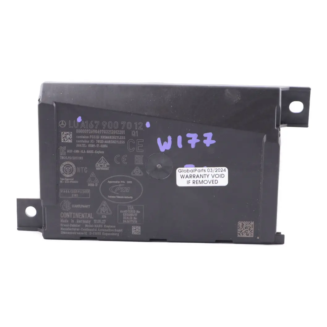 Mercedes C118 W177 W247 Moduł Sterownik Keyless ECU A1679007012