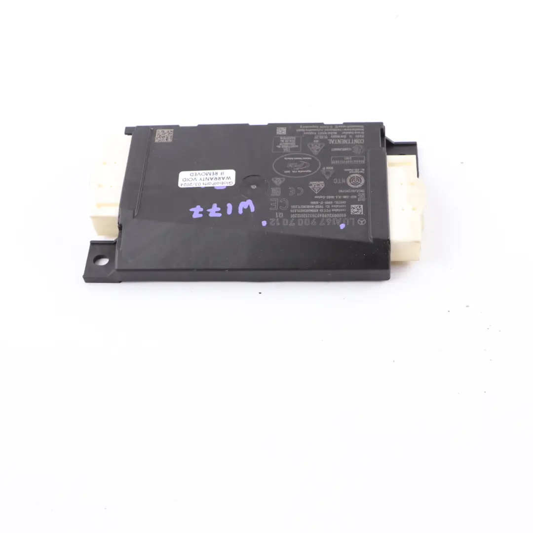 Module Keyless Go Commande D'Entrée ECU pour Mercedes C118 W177 W247 à propos du numéro de pièce A1679007012 Mercedes C118 W177 W247 Module Keyless Go Commande D'Entrée ECU - SKU A1679007012 - Numéro de pièce A1679007012