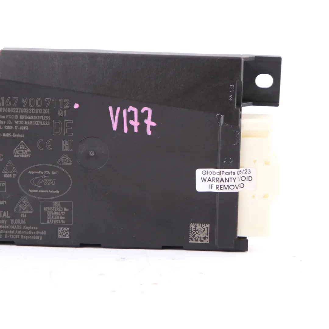 Mercedes V177 Interruttore Lettore Elettronico Chiavi Telecomando - SKU A1679007112 - Numero di parte A1679007112