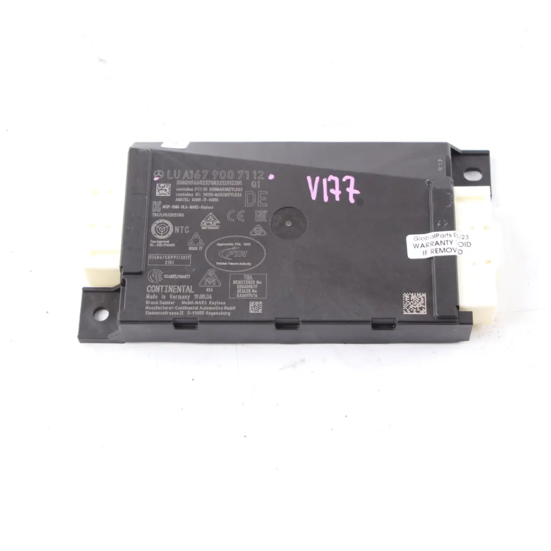 Mercedes V177 Interruttore Lettore Elettronico Chiavi Telecomando - SKU A1679007112 - Numero di parte A1679007112