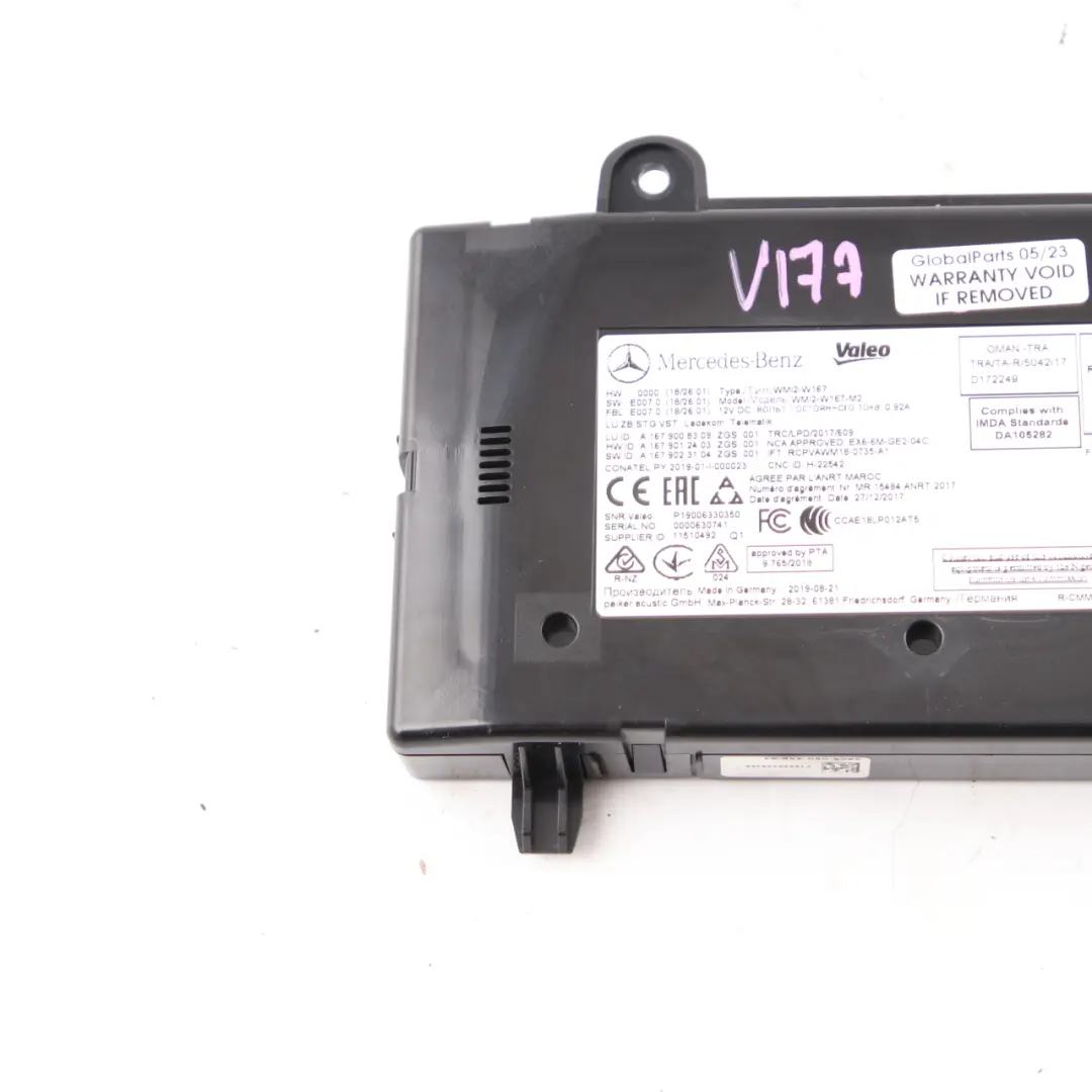 Módulo Telemático Unidad Control De Comunicación para Mercedes W177 W247 con número de pieza A1679008309 Mercedes W177 W247 Módulo Telemático Unidad Control De Comunicación - SKU A1679008309 - Número de pieza A1679008309