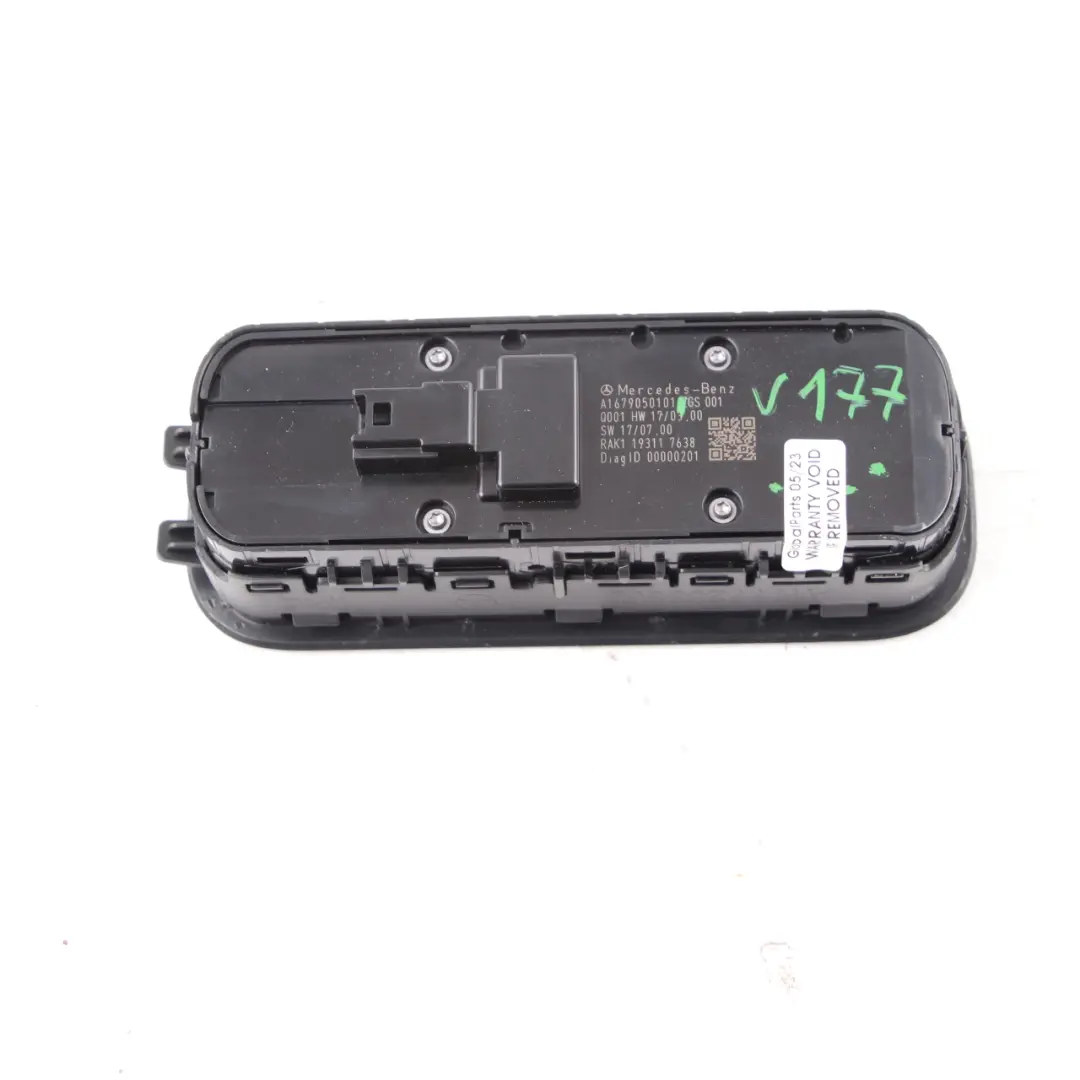 Window Lifter Switch Mercedes W177 W247 Driver's Side Control Panel to with Part number A1679050101 Window Lifter Switch Mercedes W177 W247 Driver's Side Control Panel - SKU A1679050101 - Part number A1679050101