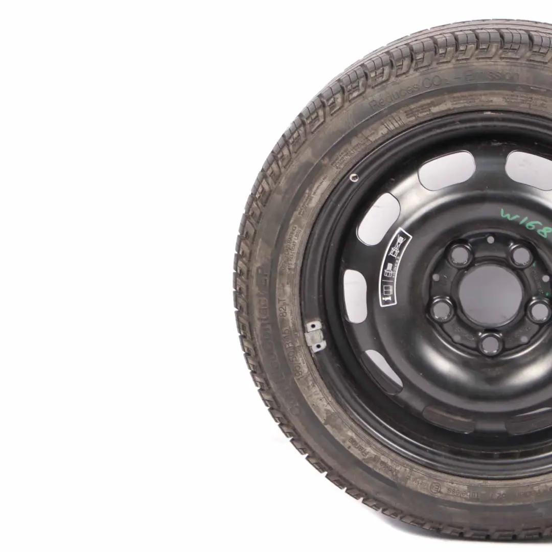 Ruota di scorta in acciaio 15" Pneumatico R15 195/50 per Mercedes W168 con numero di parte A1684000702 Mercedes W168 Ruota di scorta in acciaio 15" Pneumatico R15 195/50 - SKU A1684000702 - Numero di parte A1684000702