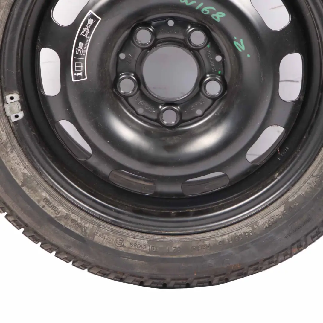Mercedes W168 Spare Wheel Steel 15" Tyre R15 195/50 - SKU A1684000702 - Part number A1684000702