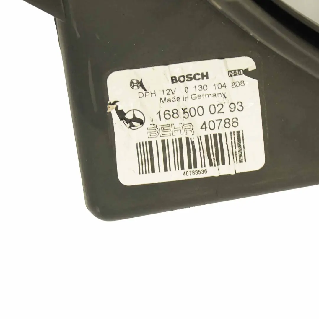 Mercedes W168 Motor Refrigeracion Radiador Ventilador 100W - SKU A1685000293 - Número de pieza A1685000293