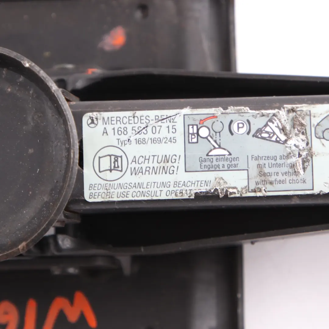 Gato elevador coche Mercedes W168 W169 W245 Herramienta emergencia para con número de pieza A1685830715 Gato elevador coche Mercedes W168 W169 W245 Herramienta emergencia - SKU A1685830715-1 - Número de pieza A1685830715