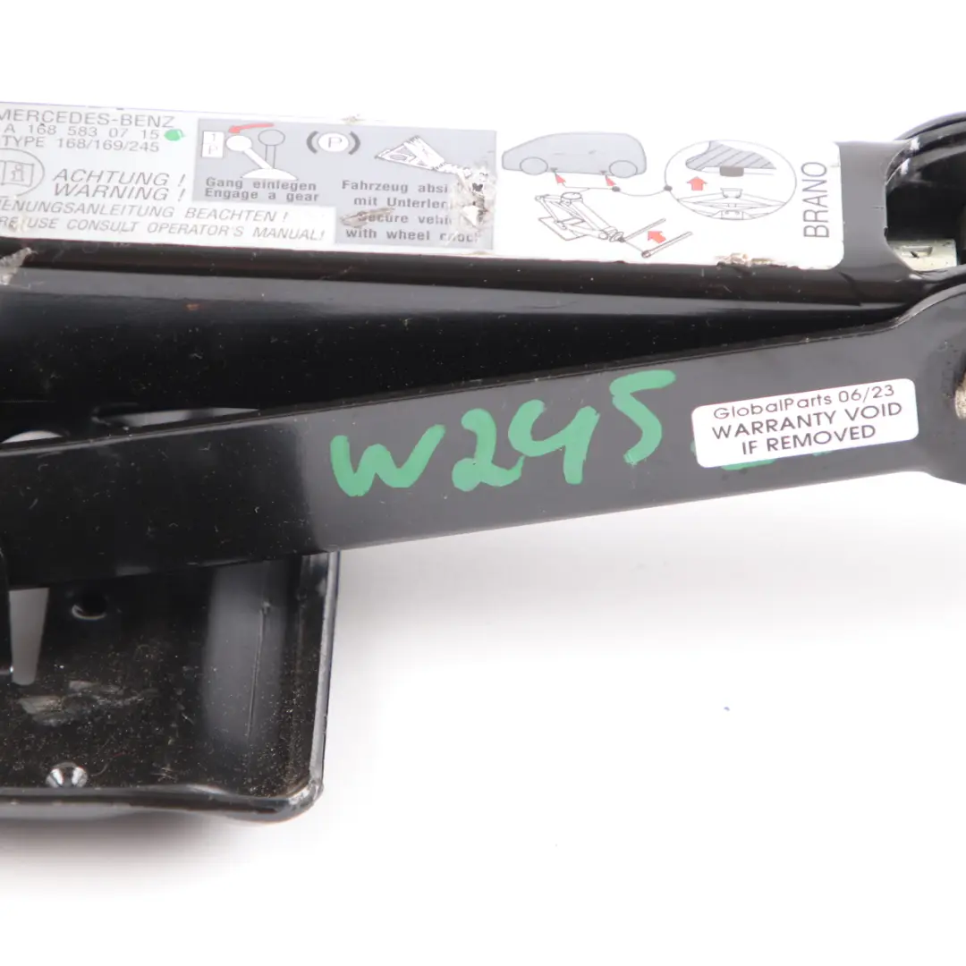 Gato Elevación Coches Rueda Emergencia Herramientas para Mercedes W168 W169 W245 con número de pieza A1685830715 Mercedes W168 W169 W245 Gato Elevación Coches Rueda Emergencia Herramientas - SKU A1685830715 - Número de pieza A1685830715