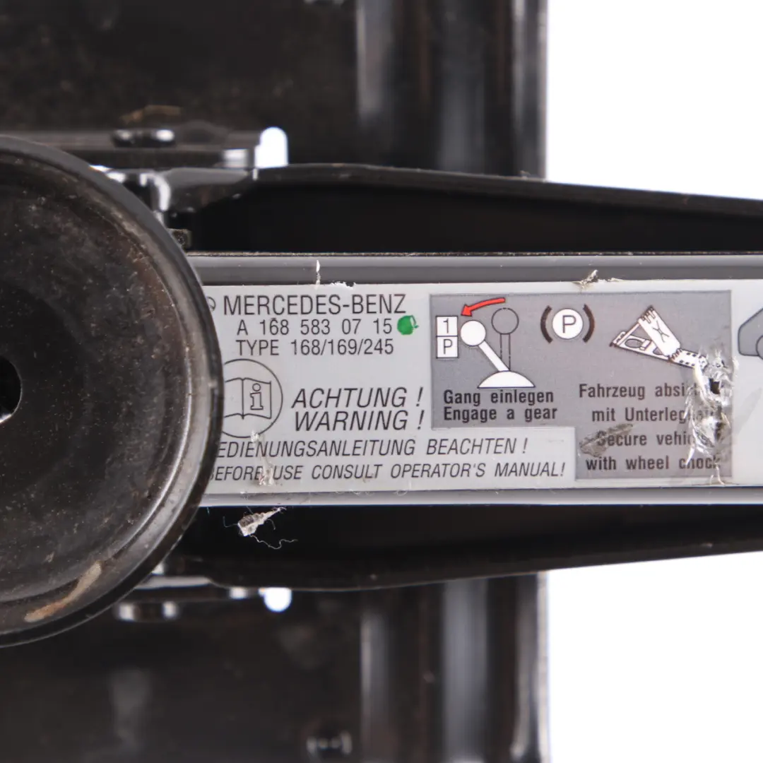 Mercedes W168 W169 W245 Wagenheber Werkzeug Notfallrad - SKU A1685830715 - Teilenummer A1685830715