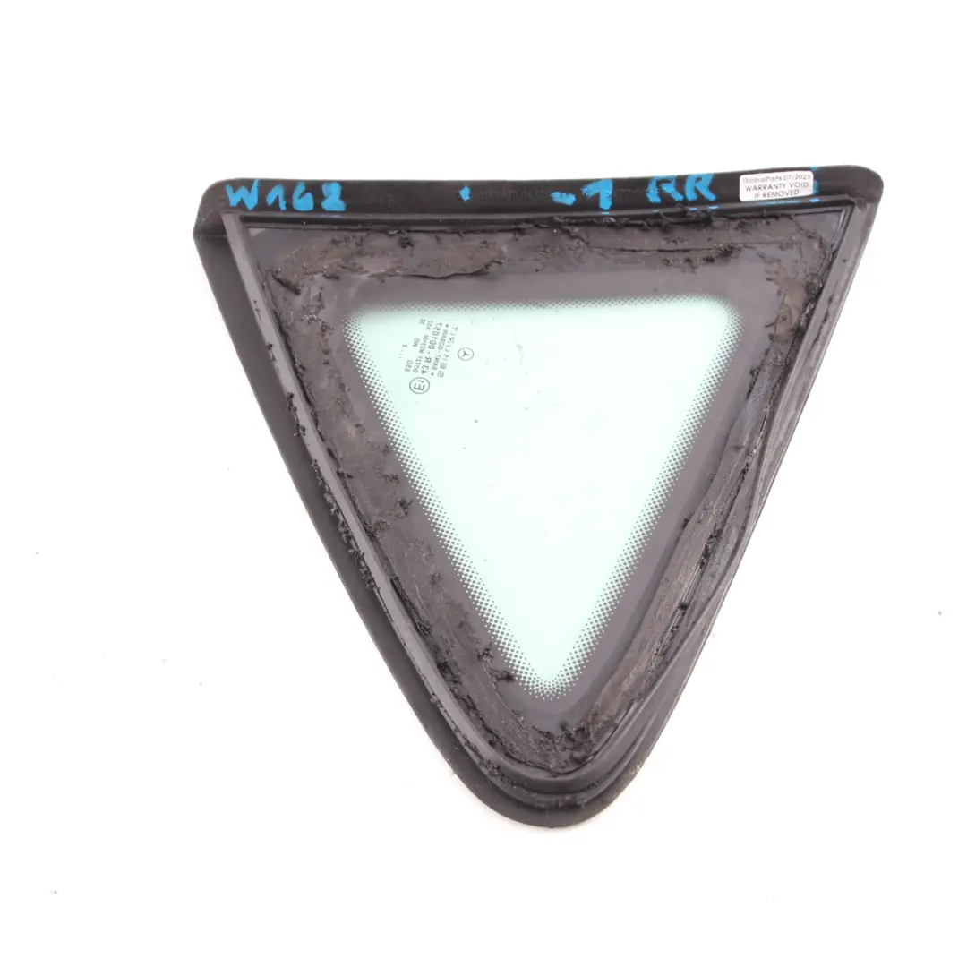 Mercedes W168 Glass Fixed Quarter Rear Right O/S Window Glazing AS2 - SKU A1686700412-1 - Part number A1686700412