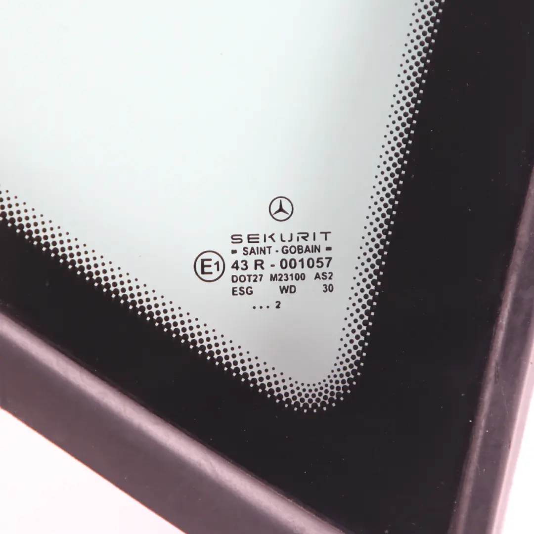 Mercedes W168 Glass Fixed Quarter Rear Right O/S Window Glazing AS2 - SKU A1686700412-1 - Part number A1686700412