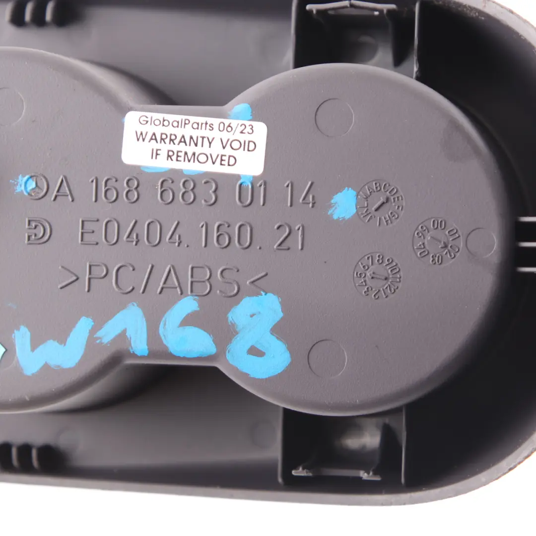 Centre Console Tunnel Drink Cup Holder Storage Trim A1686830114 to Mercedes W168 with Part number A1686801714 Mercedes W168 Centre Console Tunnel Drink Cup Holder Storage Trim A1686830114 - SKU A1686801714 - Part number A1686801714