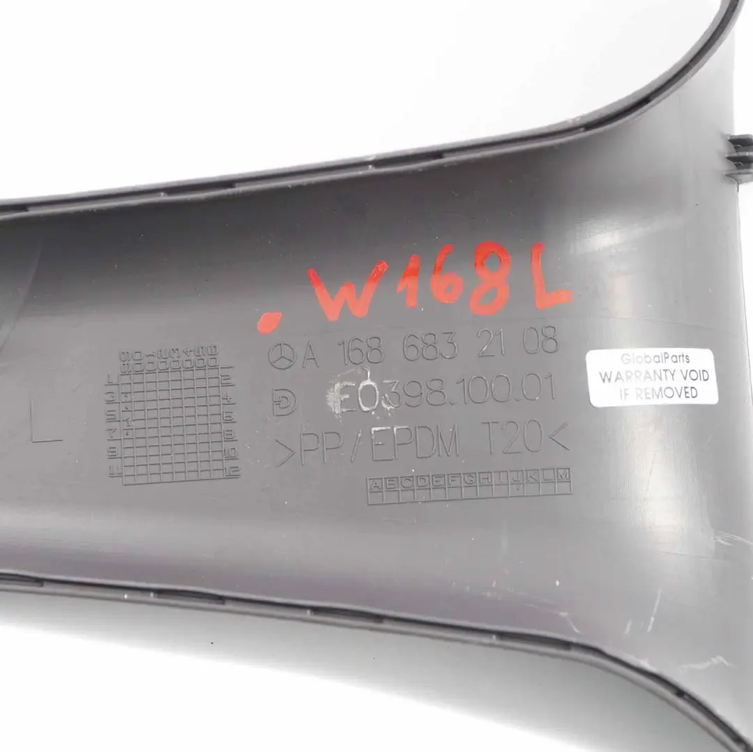  Housse accoudoir Mercedes W168 Console Centrale Panneau Noir Gauche - SKU A1686832108 - Numéro de pièce A1686832108