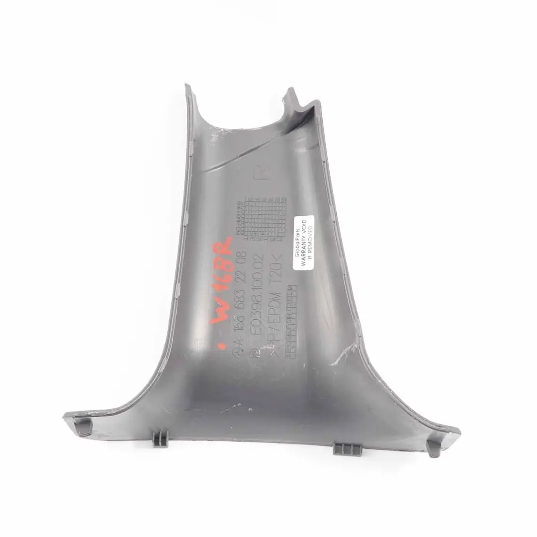 Cache accoudoir Mercedes W168 Console Panneau d'habillage droit pour à propos du numéro de pièce A1686832208 Cache accoudoir Mercedes W168 Console Panneau d'habillage droit - SKU A1686832208 - Numéro de pièce A1686832208