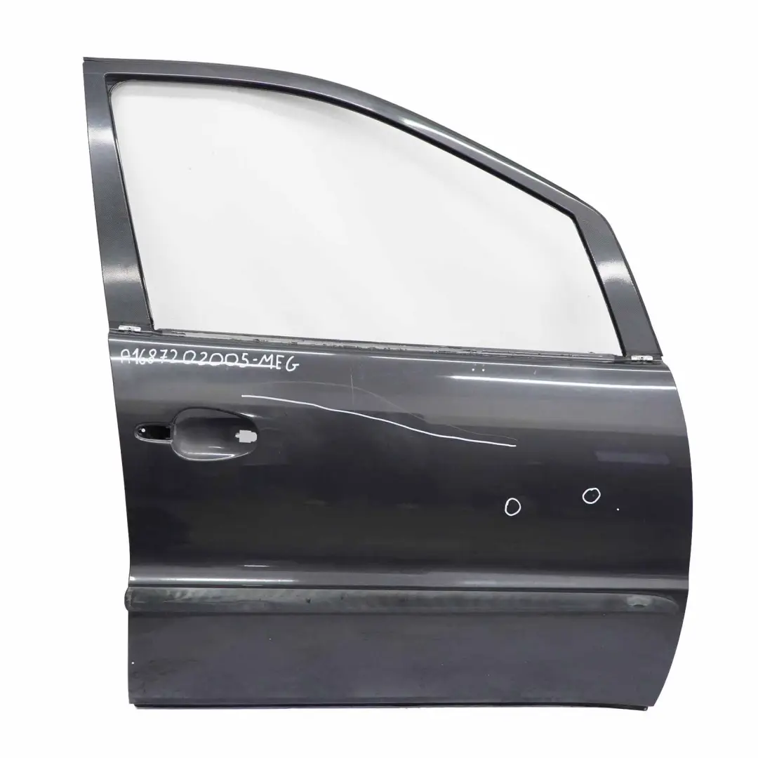 Door Front Right O/S Meteorgrau Meteor Grey Metallic - 195 to Mercedes W168 with Part number A1687202005 Mercedes W168 Door Front Right O/S Meteorgrau Meteor Grey Metallic - 195 - SKU A1687202005-MEG - Part number A1687202005