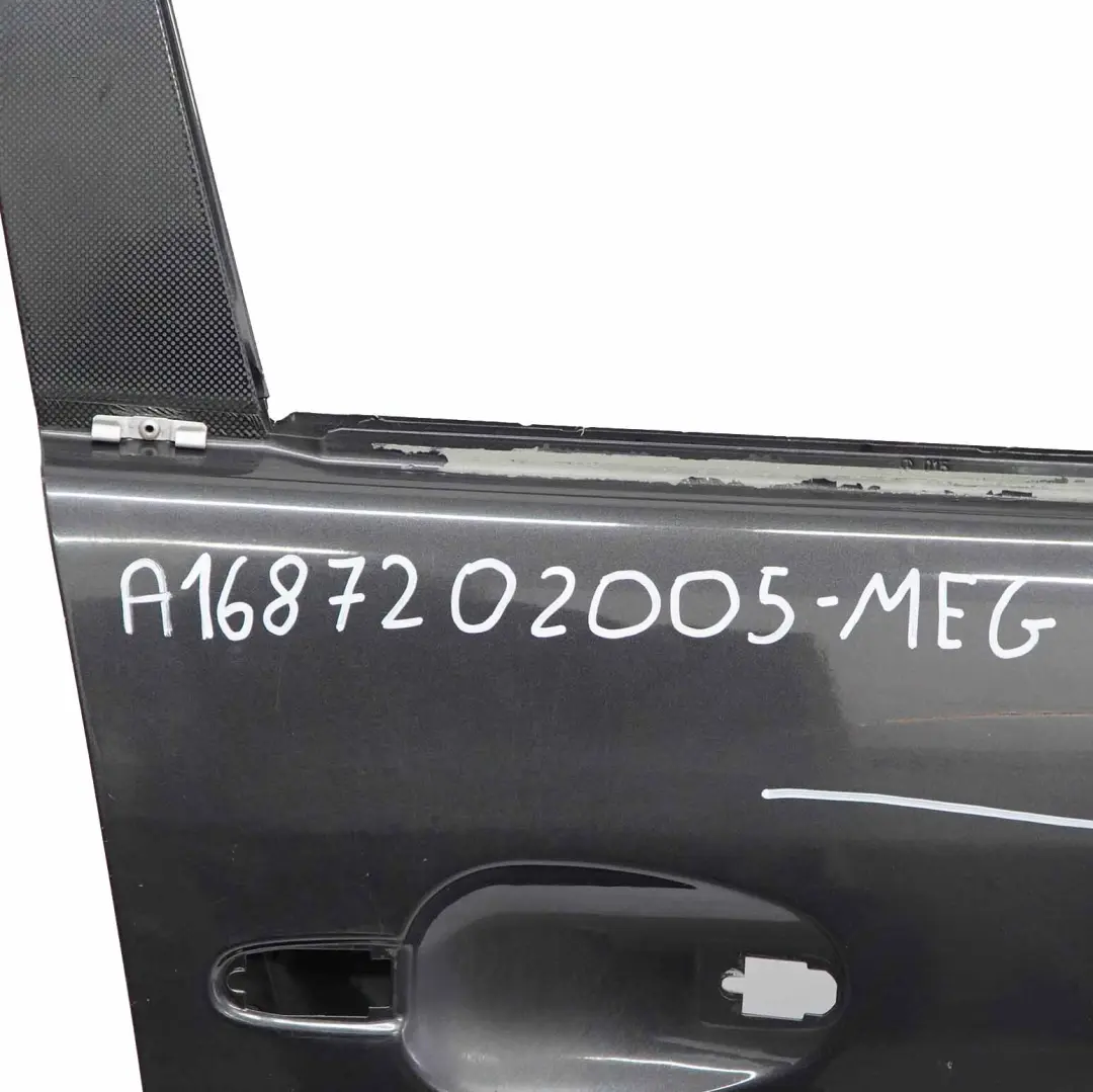 Mercedes W168 Puerta Delantera Derecha Plata Meteor Grey Metallic - 195 - SKU A1687202005-MEG - Número de pieza A1687202005