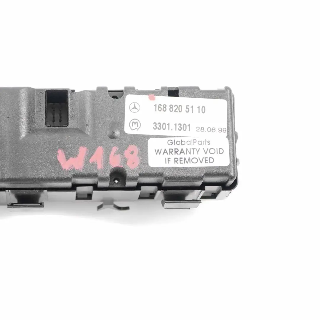 Switch Control Panel ASR Off Wiper Heat Switch to Mercedes W168 with Part number A1688205110 Mercedes W168 Switch Control Panel ASR Off Wiper Heat Switch - SKU A1688205110 - Part number A1688205110