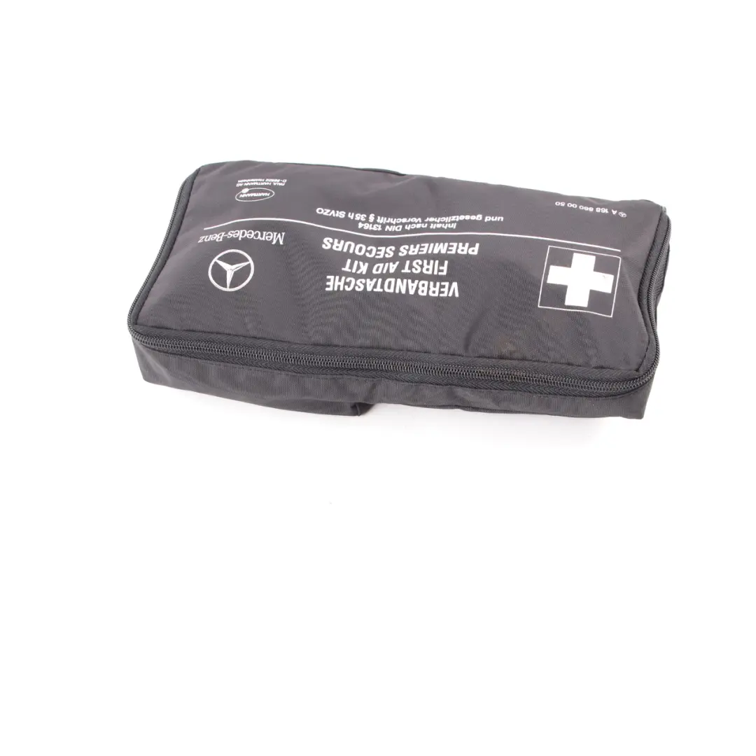 Mercedes-Benz A W168 First Aid Emergency Medical Kit Pouch Box to with Part number A1688600050 Mercedes-Benz A W168 First Aid Emergency Medical Kit Pouch Box - SKU A1688600050 - Part number A1688600050