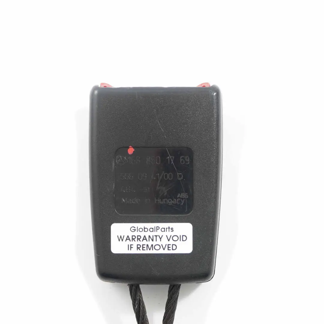 Belt Buckle Front Left Right Seat Safety Belt to Mercedes W168 Seat with Part number A1688601769 Mercedes W168 Seat Belt Buckle Front Left Right Seat Safety Belt - SKU A1688601769 - Part number A1688601769
