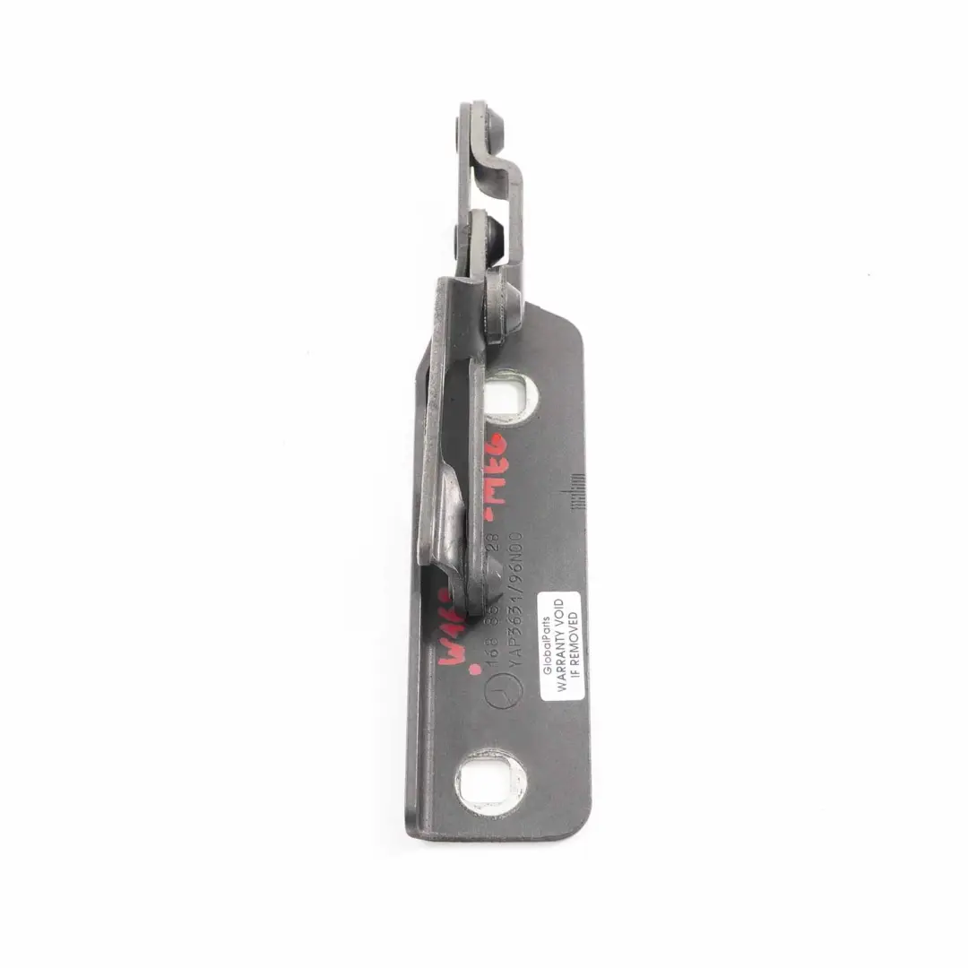 Mercedes W168 Hood Bonnet Hinge Left N/S Front Meteor Grey Metallic - 195 - SKU A1688800128-MEG - Part number A1688800228