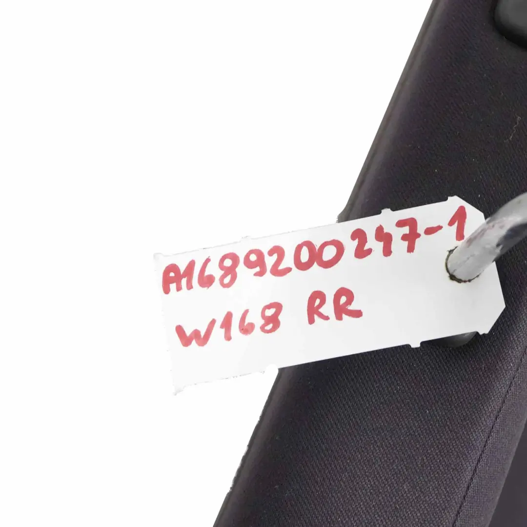 Mercedes W168 Seat Backrest Rear Right O/S Back Seat Cloth Fabric Slate Grey - SKU A1689200247-1 - Part number A1689200247