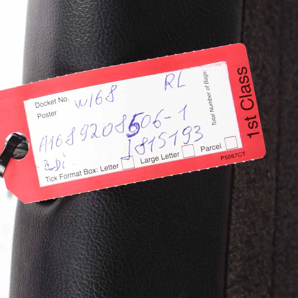 Cloth / Leather Left N/S Seat Backrest Sofa Slate Grey to Mercedes W168 Rear Seat with Part number A1689208506 Mercedes W168 Rear Seat Cloth / Leather Left N/S Seat Backrest Sofa Slate Grey - SKU A1689208506-1 - Part number A1689208506