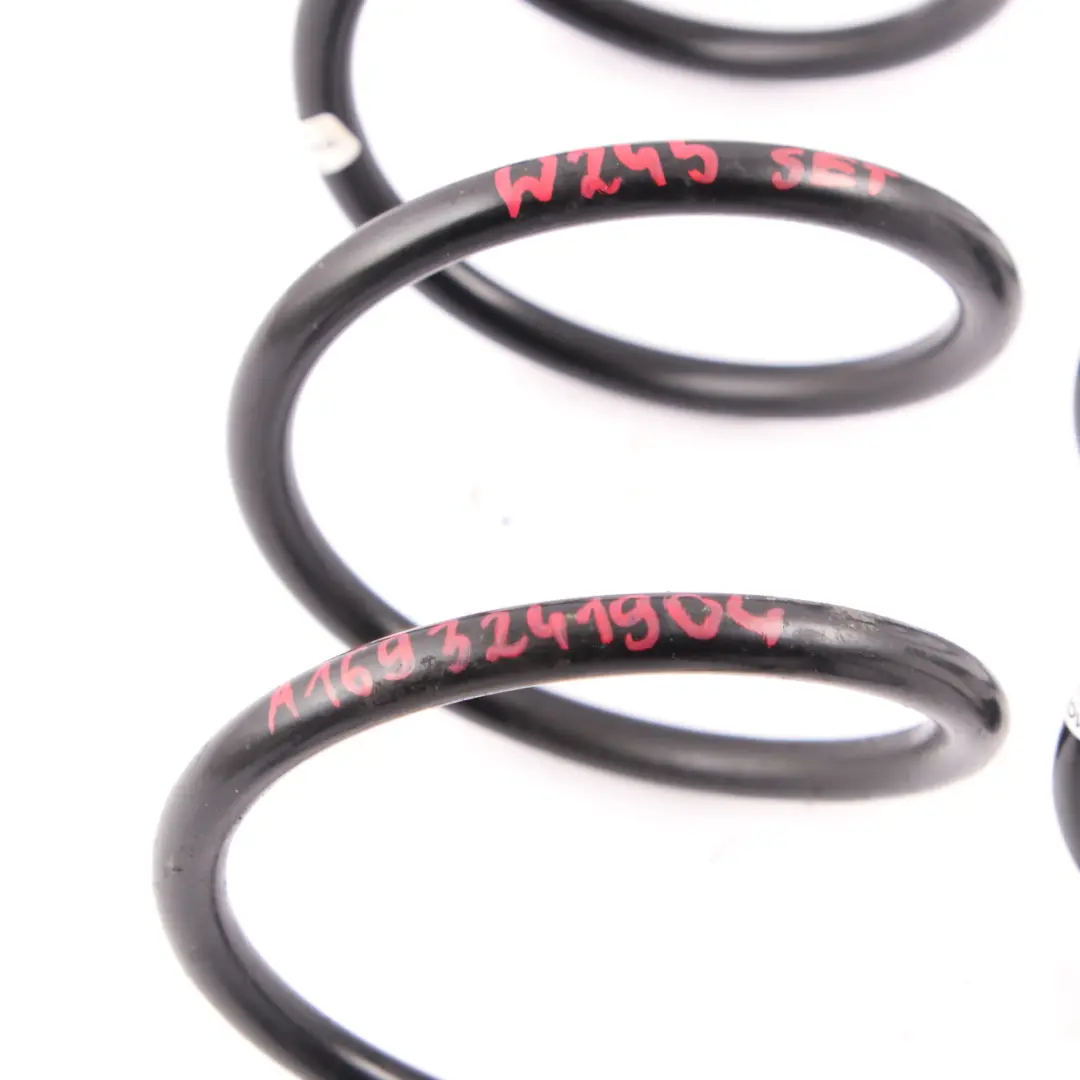 Coil Spring Rear Axle Suspension Set to Mercedes W169 W245 with Part number A1693241904 Mercedes W169 W245 Coil Spring Rear Axle Suspension Set - SKU A1693241904 - Part number A1693241904