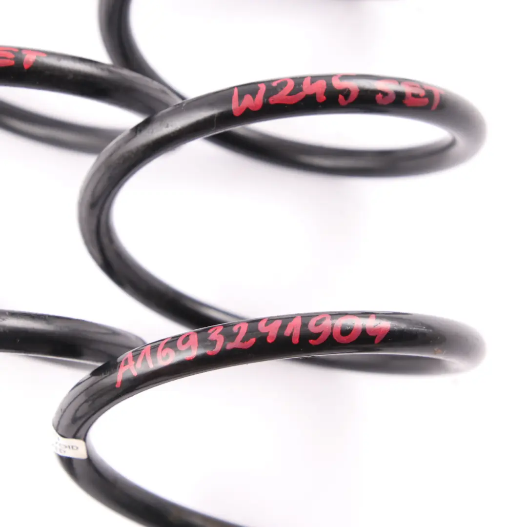 Coil Spring Rear Axle Suspension Set to Mercedes W169 W245 with Part number A1693241904 Mercedes W169 W245 Coil Spring Rear Axle Suspension Set - SKU A1693241904 - Part number A1693241904