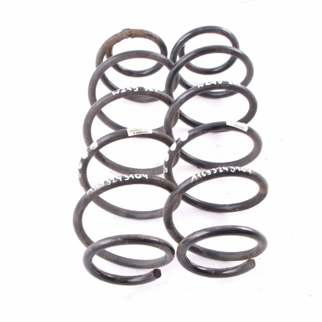 Mercedes W169 W245 Juego suspensión trasera muelles helicoidales 5X Blanco - SKU A1693243104 - Número de pieza A1693243104